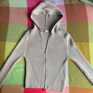 Women's Gray Hooded Sweater